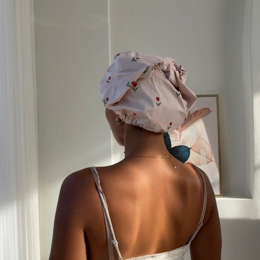 Lumelle Shower Cap & XL Hair Towel Bundle